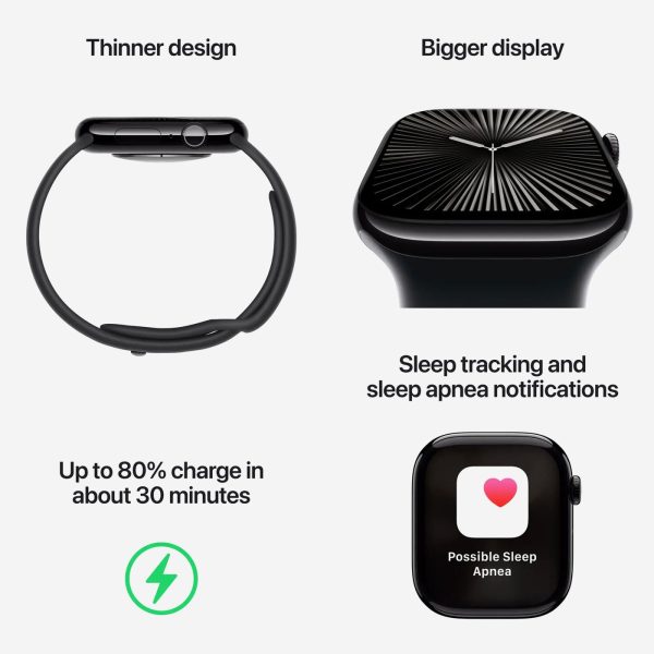 Apple Watch Series 10 (GPS) 46mm Aluminum Case - Image 3