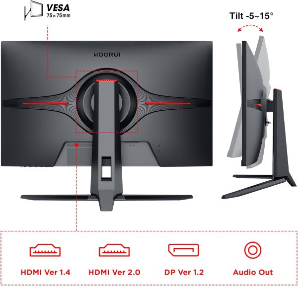 Koorui 27E1QA Gaming Monitor - 144Hz - 1ms - Image 6